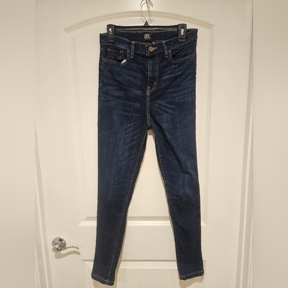 BDG Urban Outfitters Worn Indigo Twig Highrise Skinny Jeans # 395-1